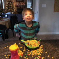 Breakfast by Himself