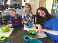 Coloring Eggs for Easter 2015