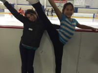 Maddie and Valerie Ice Skating