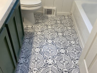 New Bathroom Floor