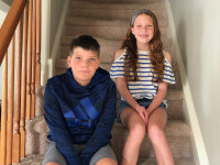 Twins' First Day of 4th Grade